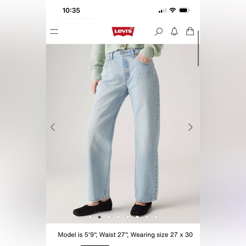 Levi's Women's Sky Blue Ankle Jeans